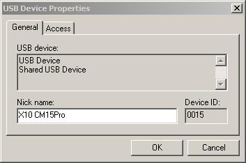 USB device properties