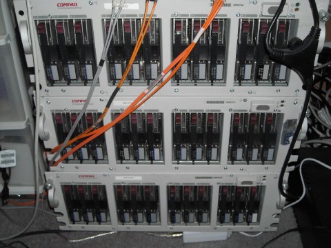 Three Compaq RA4100s FC-AL Storage Arrays