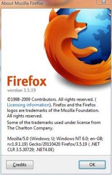 old Mozilla Firefox 3.5.19