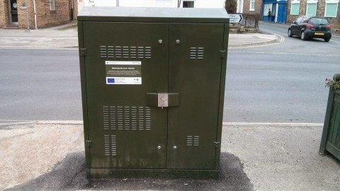 Another large FTTC cabinet, outside Co-op