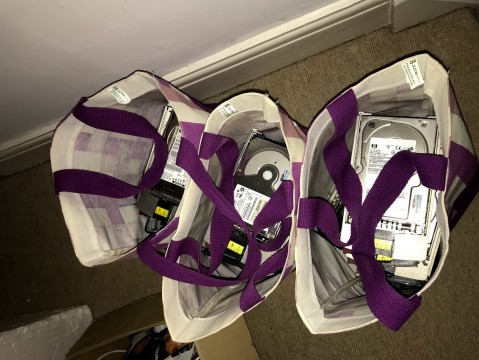 1TB - 36 Ultra SCSI 10k rpm disks in shopping bags