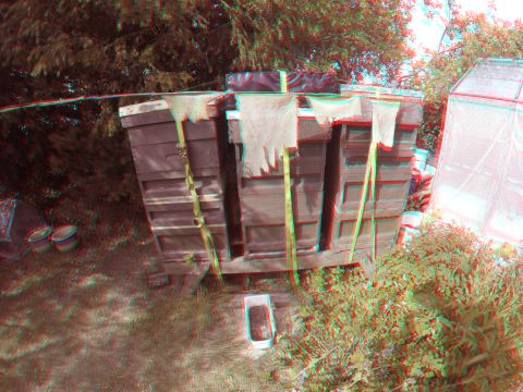 Bee hives in 3D