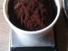 the ground coffee