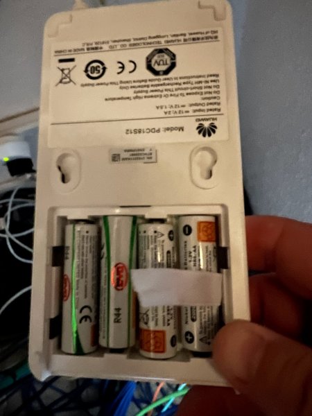 BBU cover removed - remove batteries