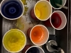 Add the melted crayons to beeswax