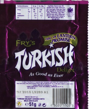 The last Frys Turkish Delight to be made in Britain!