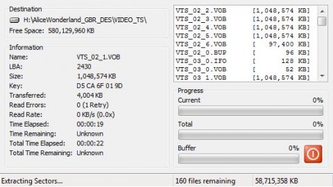 DVD Decrypter output 1