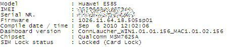Before - UK 3 E585 Locked with firmware sp01