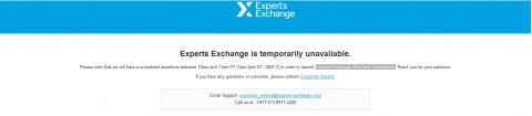 Experts Exchange Is Temporarily Unavailable