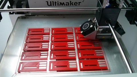 Photograph of the 15 Apidea Queen Excluders printing in progress