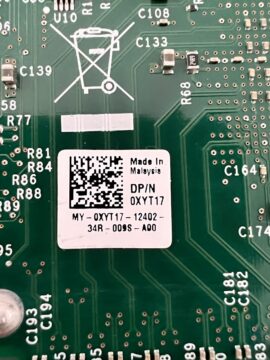 Dell 0XYT17 Intel X520-DA2 Dual Port 10GB SFP+ NIC with SFP
